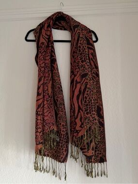 Animal Print 100% Pashmina Scarf